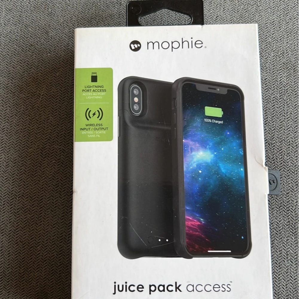 Mophie Black Juice Pack Access Case for iPhone X